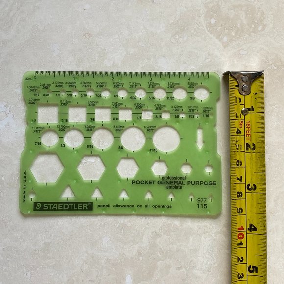 3/$20, 4 Pieces Geometric Drawings Templates Measuring Rulers for School Office - Picture 10 of 10